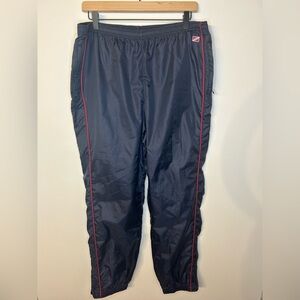 Lauren by Ralph Lauren Women’s Navy Blue and Red Track Pants, Size Large
